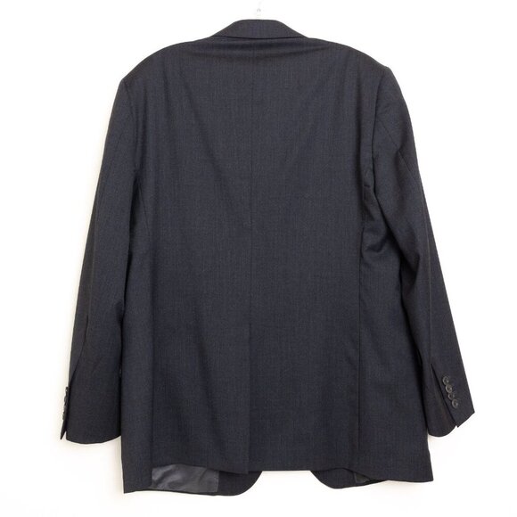 Brooks Brothers 2-Piece Fitzgerald Suit Wool Dark Gray Size 46 R 40W Made in USA - Picture 4 of 16